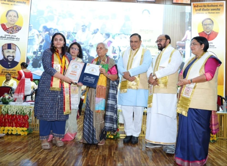 आईआईएमटी कॉलेज की छात्रा ने चौधरी चरण सिंह विश्वविद्यालय में किया टॉप, राज्यपाल ने किया सम्मानित